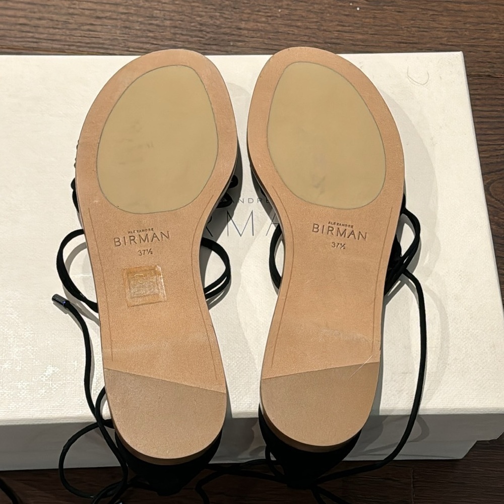 Alexandre Birman Black Braided Lace-Up Sandals - Picture 3 of 5